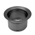 Kitchen Sink Flange Stopper Garbage Disposal Flange for Fit 3-1/2 Inch Standard Sink Drain Hole (Deep Flange Black)