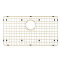 Sinks Protector Matte Gold 304 Stainless Steel Kitchen Sink Bottom Grid, Rack (29 x16)