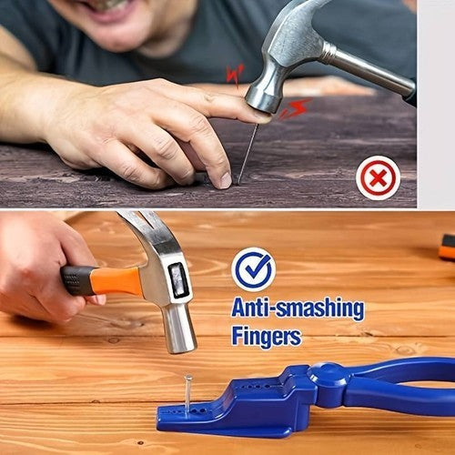 Finger Protective Nail Guide Safety Plastic Pliers Nail Holder for Hammering
