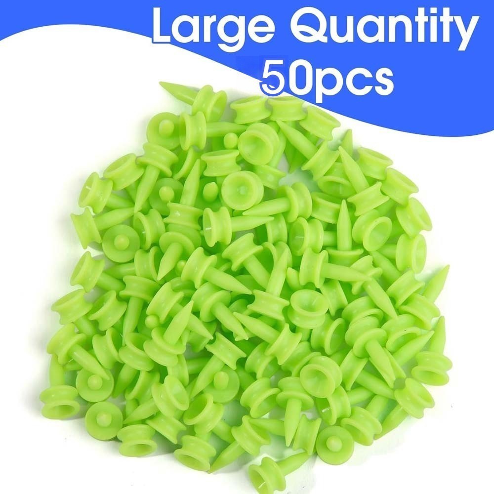 50PC Plastic Golf Tee Position-Limiting Golf Castle Tee 25mm Golf Accessories US