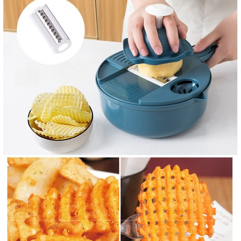 12 in 1 Safe Vegetable Chopper Multifunctional Mandoline Slicer Food Chopper