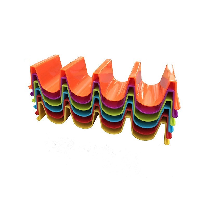 1 Pcs Wave Taco Holder Stand – BPA-Free Plastic Rack Tray for Mexican Cooking
