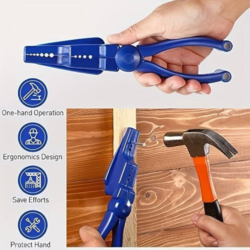 Finger Protective Nail Guide Safety Plastic Pliers Nail Holder for Hammering