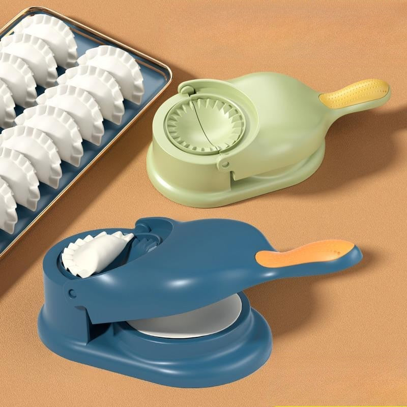 1 Pcs 2 In 1 Dumpling Maker Hand Press Dough Skin Mold with Spoon DIY USA