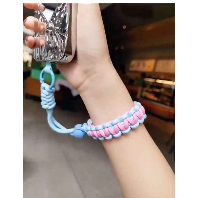 Adjustable Handwoven Mobile Phone Lanyard Universal Wrist Strap Rope For iPhone