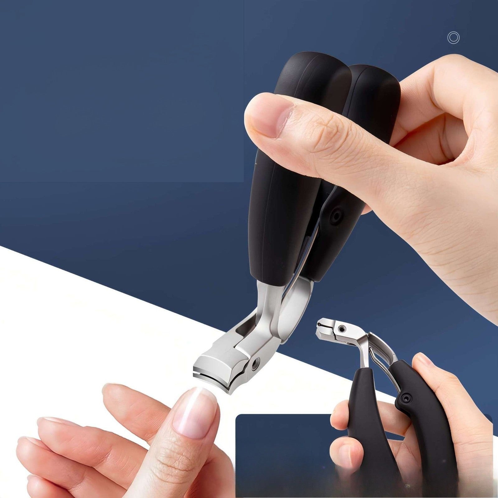 Ergonomic Toenail Clipper Angled Head for Seniors Thick Nails Nail Clippers
