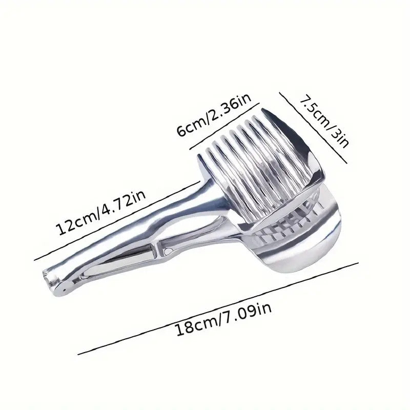 Handheld Stainless Steel Tomato Lemon Orange Slicer Kitchen Cutter Gadget Tool