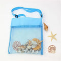 1pc Mesh Beach Tote Colorful Breathable Netting Beach Toys Shell Collecting