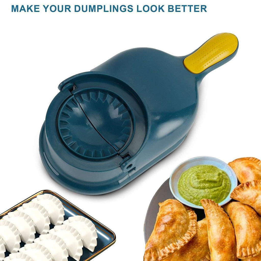 1 Pcs 2 In 1 Dumpling Maker Hand Press Dough Skin Mold with Spoon DIY USA