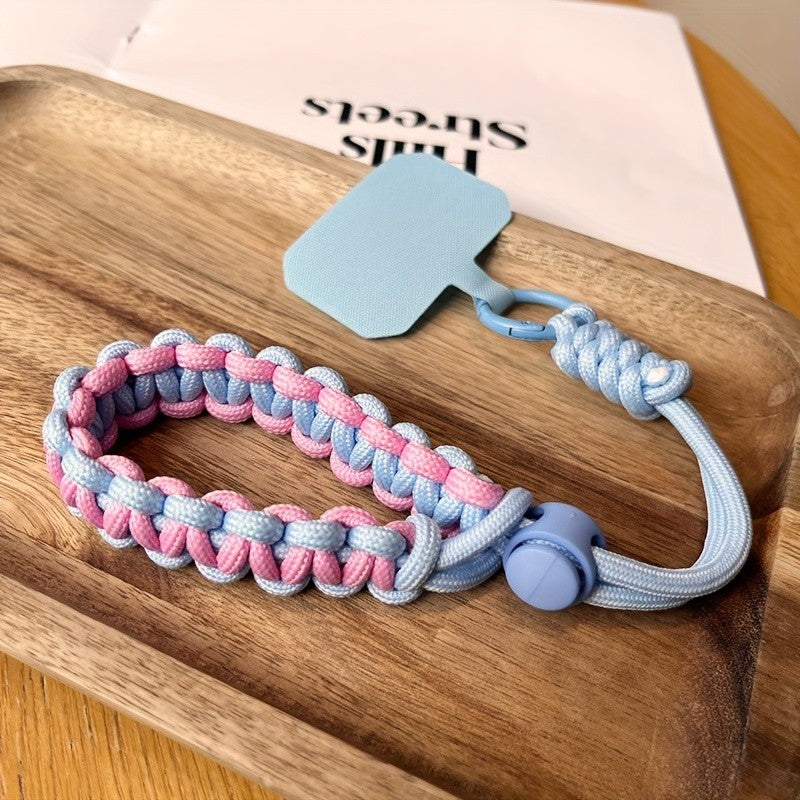 Adjustable Handwoven Mobile Phone Lanyard Universal Wrist Strap Rope For iPhone