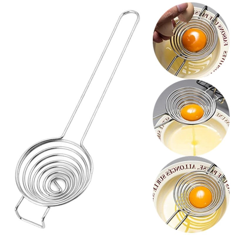 Easy Egg Separator Yolk White Filter 304 Food Grade Stainless Steel Cooking Tool