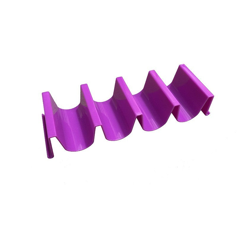 1 Pcs Wave Taco Holder Stand – BPA-Free Plastic Rack Tray for Mexican Cooking