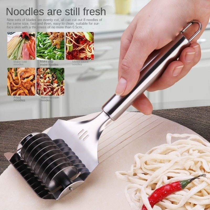 Stainless Steel Lattice Roller Docker Cutter Noodle Maker Pasta Kitchen Tool