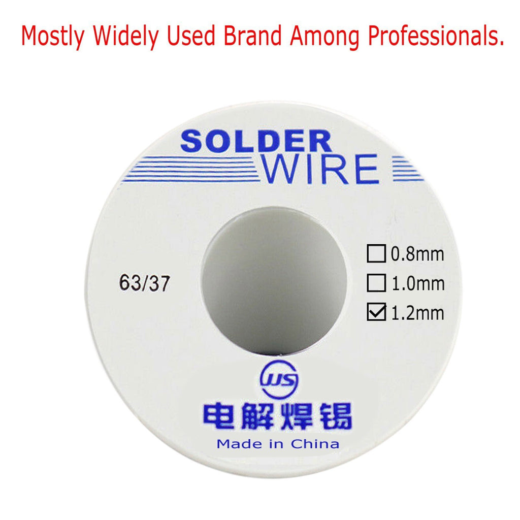 63-37 Tin Lead Rosin Core Solder Wire 0.8-1.2mm for Electrical Soldering Sn60