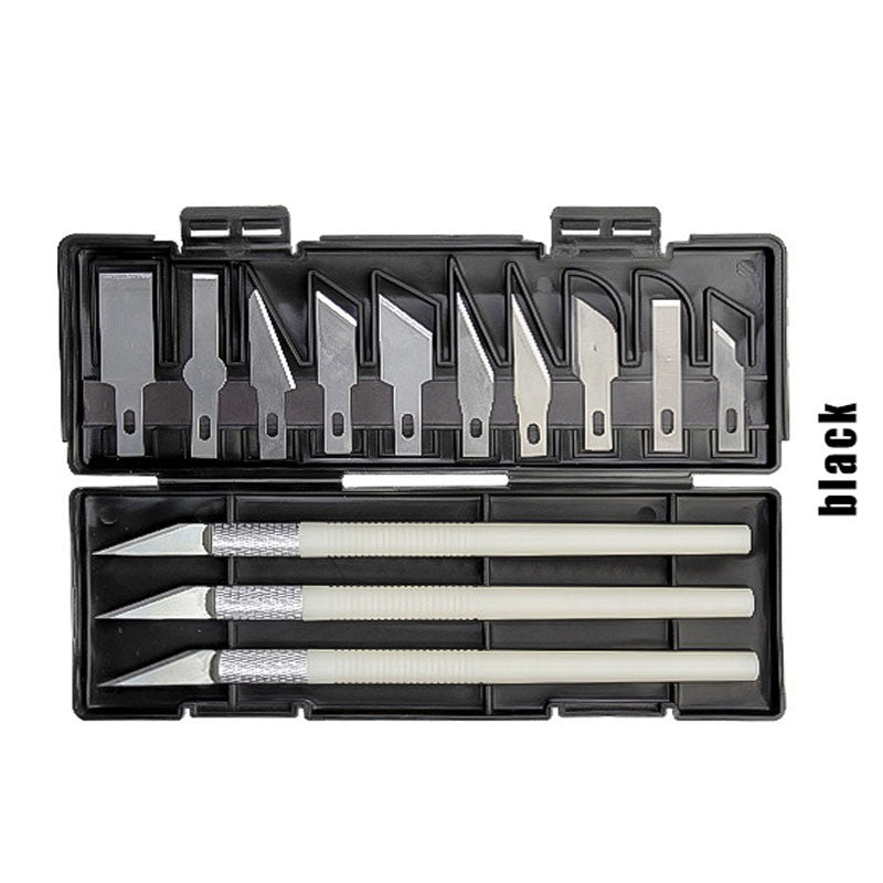 13 Pcs Hobby Knife Set Craft Razor Exacto Blade Cutter Tool Precision Cutting