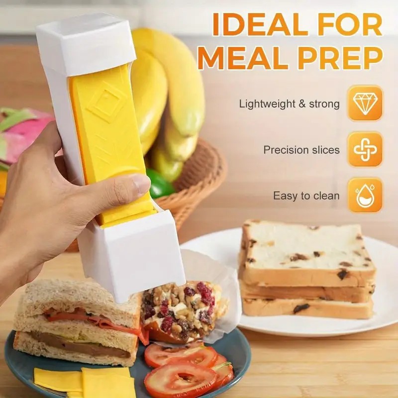 Cheese Slicer Butter Cutter One Click Tool With Stainless Steel Blade Bread Cake