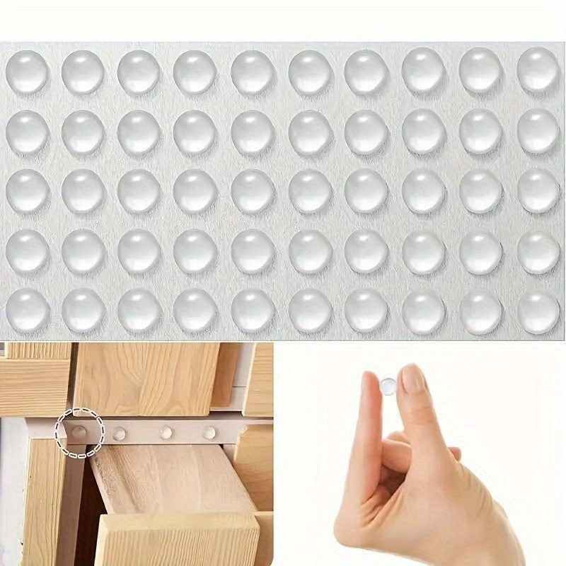 50/100Pcs Clear Self Adhesive Rubber Bumpers Cabinet Door Sound Dampening Bumper