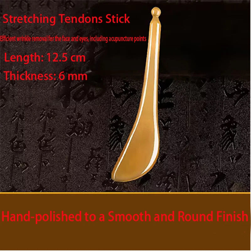 Facial Beauty Gua Sha Tool Natural Ox Horn Board Face Scraping Massage