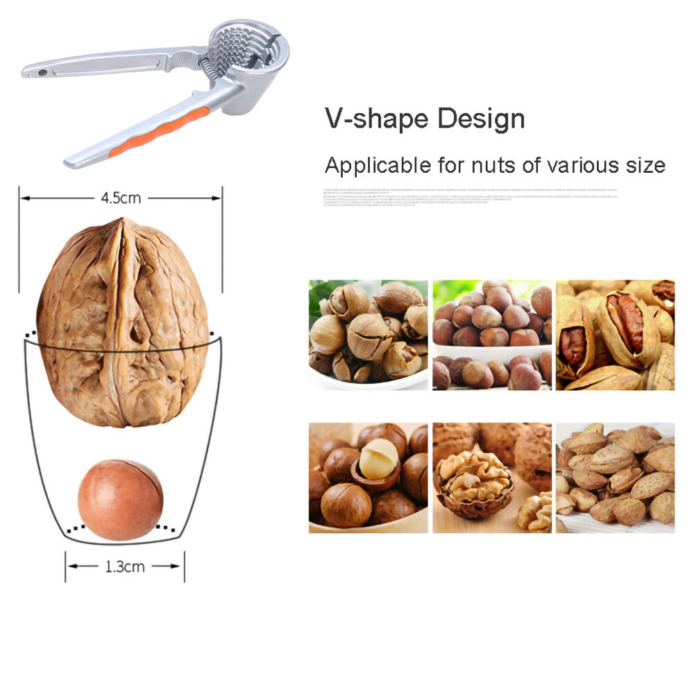 Heavy Duty Nut Cracker with Ergonomic Non-Slip Grip Pecan Walnut Opener Tool