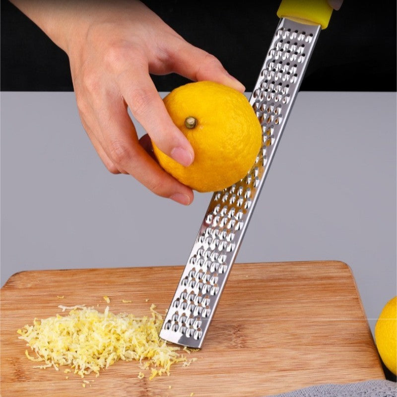 Stainless Steel Lemon Zester Citrus Cheese Garlic Grater Utility Safe Zester