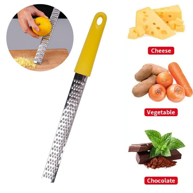 Stainless Steel Lemon Zester Citrus Cheese Garlic Grater Utility Safe Zester