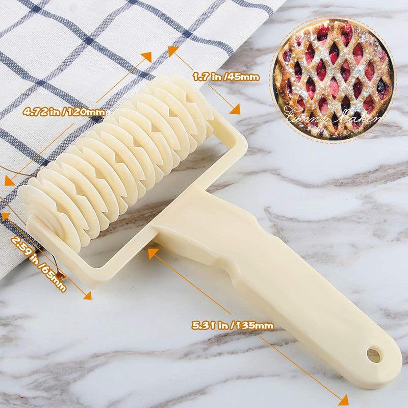 Lattice Roller Cutter Household Dough Roller for Pie Pizza Cookie Pastry Baking