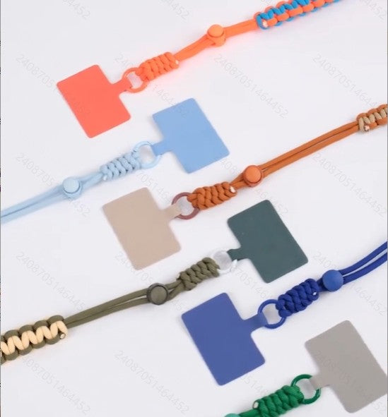 Adjustable Handwoven Mobile Phone Lanyard Universal Wrist Strap Rope For iPhone