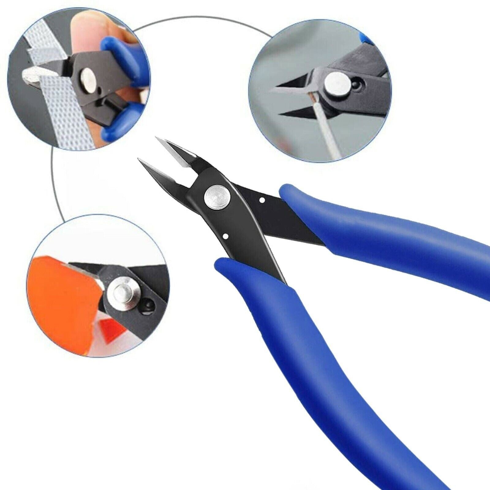 Flush Cut Side Snips Pliers for Jewelry Wire Electrical Cable Cutting Tool