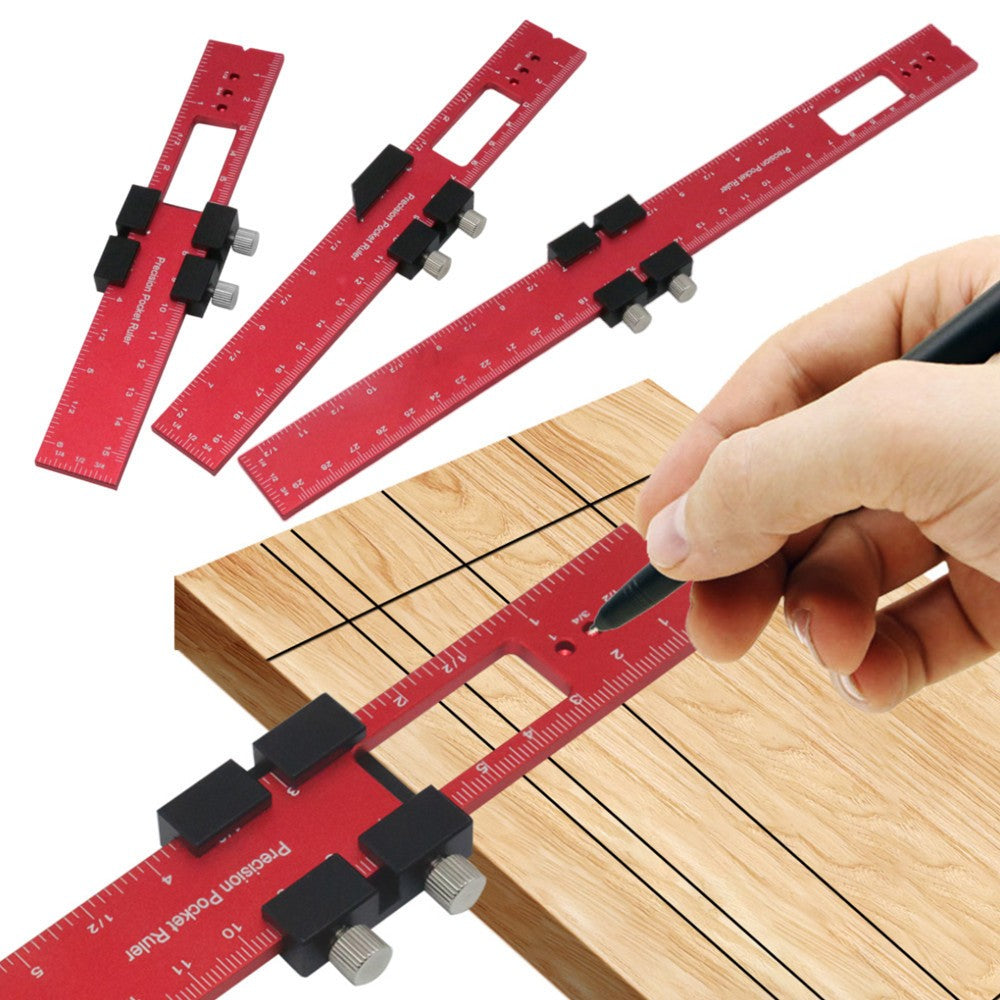 1 Pcs Woodworking Line Drawing Tools Metal Marking Ruler Scriber Gauge