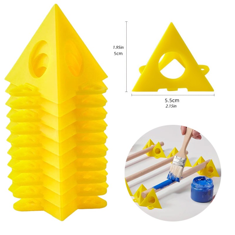 10pcs Woodworking Painters Pyramid Stand Cone Paint Stand For Door Cabinet