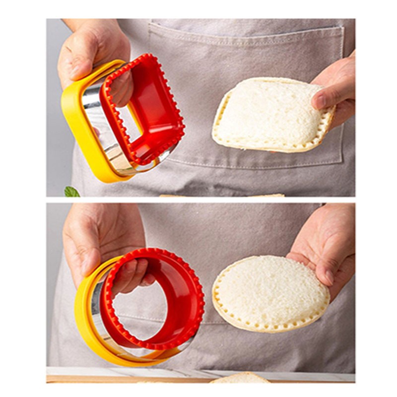 US Stainless Steel Sandwich Cutter Sealer Bread Cutter Sandwich Maker Mold