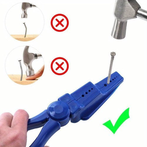 Finger Protective Nail Guide Safety Plastic Pliers Nail Holder for Hammering