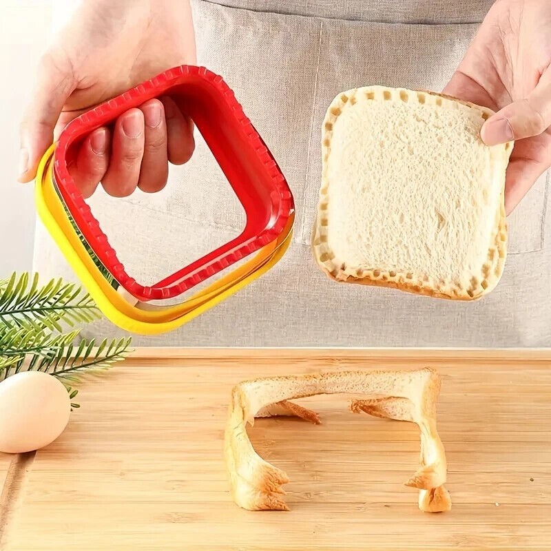 US Stainless Steel Sandwich Cutter Sealer Bread Cutter Sandwich Maker Mold