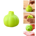 1 Pcs Silicone Manual Rolling Garlic Peeler Kitchen Tool Yello Simple Easy