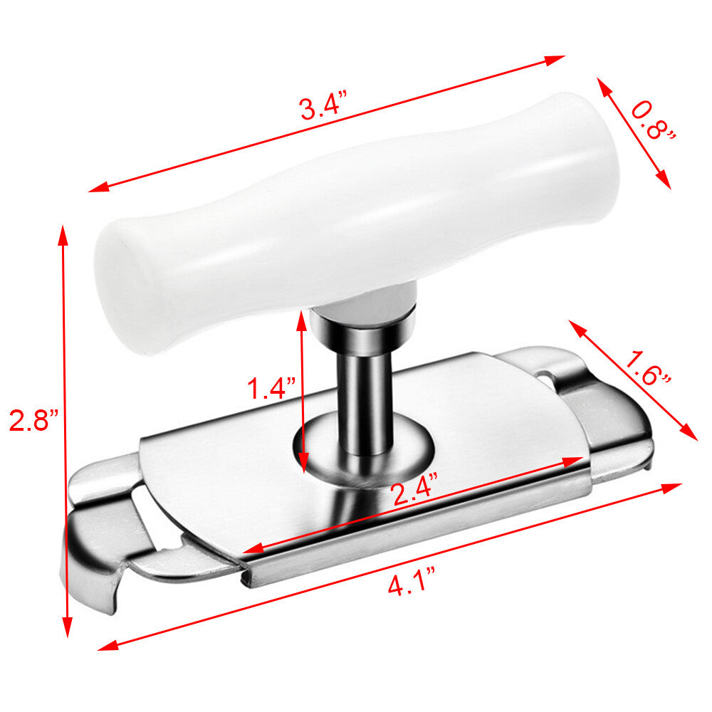 Adjustable Stainless Steel Can Opener Jar Lid Bottle Remover Easy Twist Off Grip