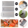 Diamond Knife Sharpener Plate 3PCS 200/400/1000 Grit Honing Bench Stone Kit Set
