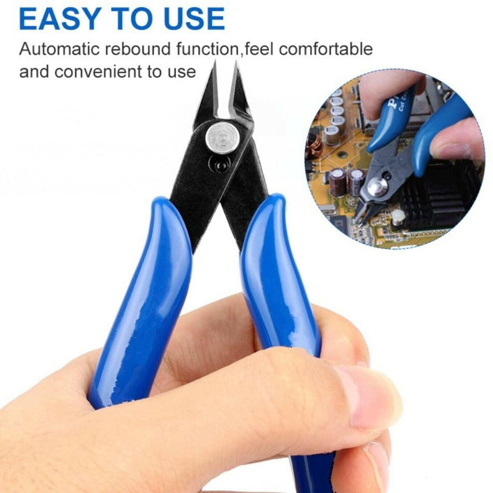 Flush Cut Side Snips Pliers for Jewelry Wire Electrical Cable Cutting Tool