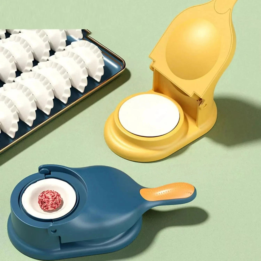1 Pcs 2 In 1 Dumpling Maker Hand Press Dough Skin Mold with Spoon DIY USA