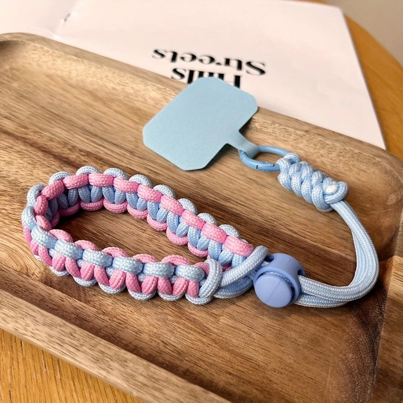 Adjustable Handwoven Mobile Phone Lanyard Universal Wrist Strap Rope For iPhone