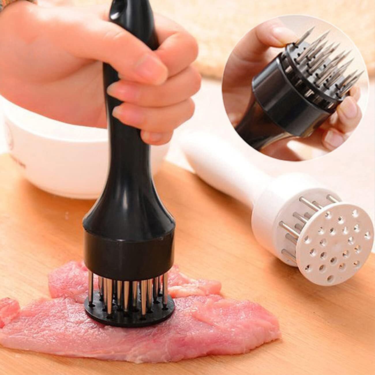 Meat Tenderizer Tool with 21 Ultra Sharp Stainless Steel Needle Dishwasher Safe