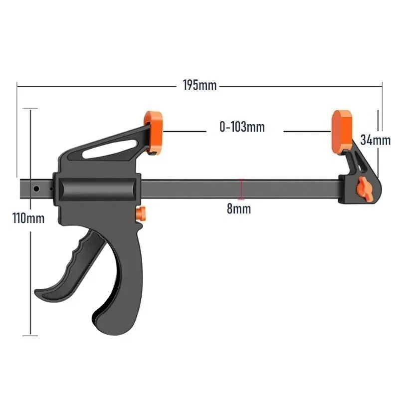 Heavy Duty Quick Release F Clamps Woodworking Clamp Carpenter Clip DIY Tools