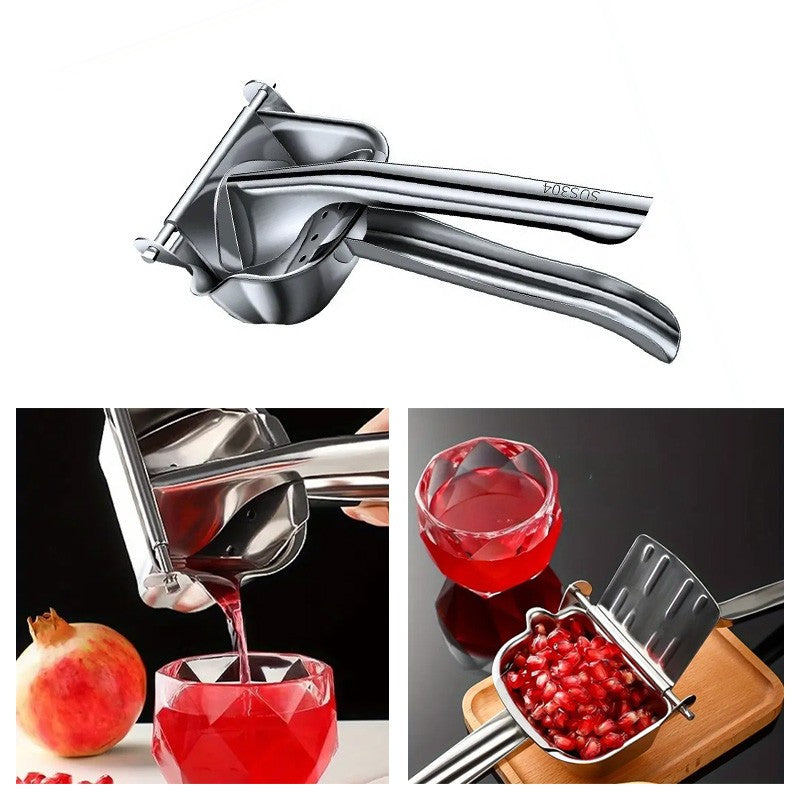 Manual Fruit Juice Press Stainless Steel Orange Lemon Squeezer Juicer Extractor