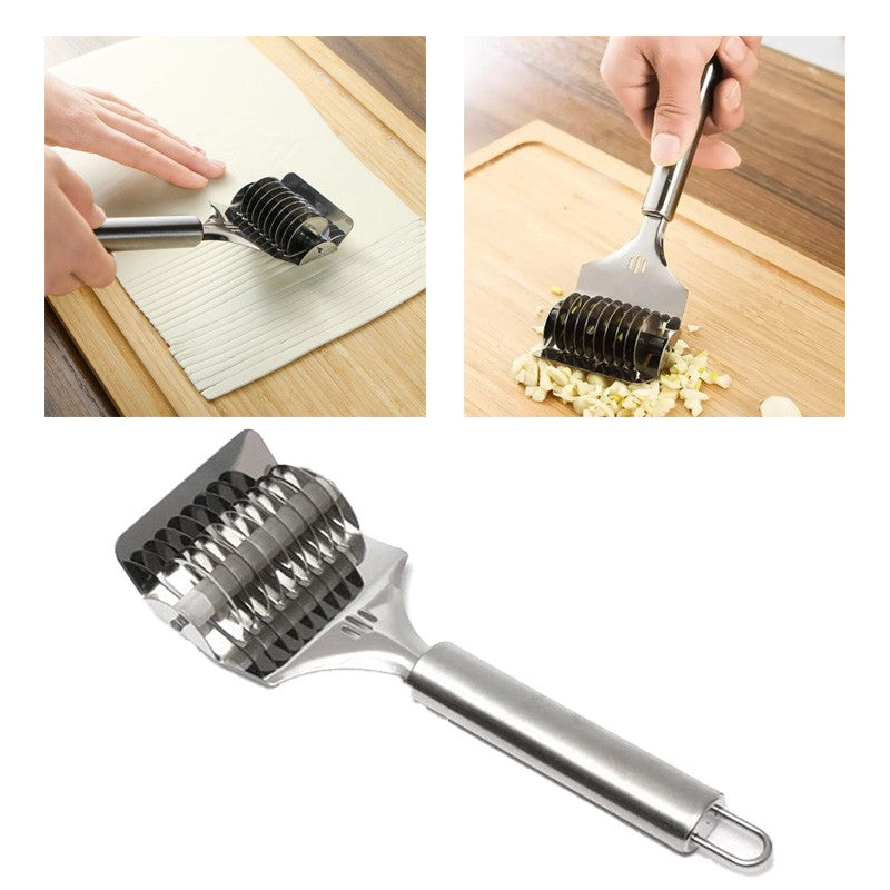 Stainless Steel Lattice Roller Docker Cutter Noodle Maker Pasta Kitchen Tool
