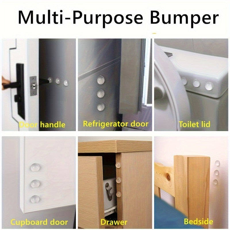 50/100Pcs Clear Self Adhesive Rubber Bumpers Cabinet Door Sound Dampening Bumper