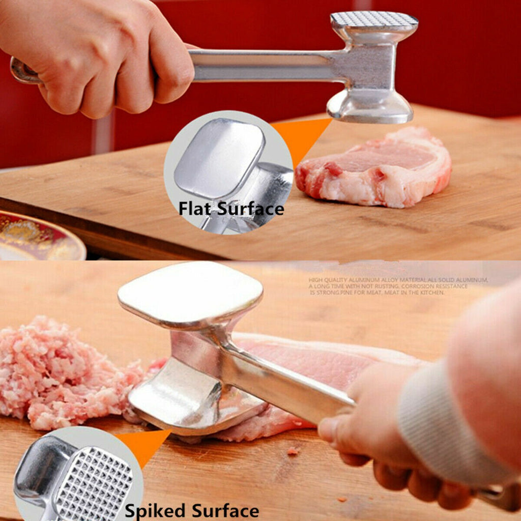 Heavy Duty Meat Mallet Double Side Meat Tenderizer Hammer Kitchen Tool Beef Pork