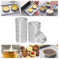 Stainless Steel Cake Ring 12PCS Round Tart Rings Metal Pastry Ring Molds