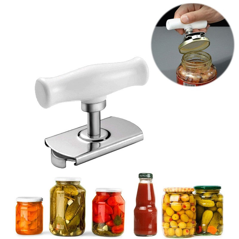 Adjustable Stainless Steel Can Opener Jar Lid Bottle Remover Easy Twist Off Grip