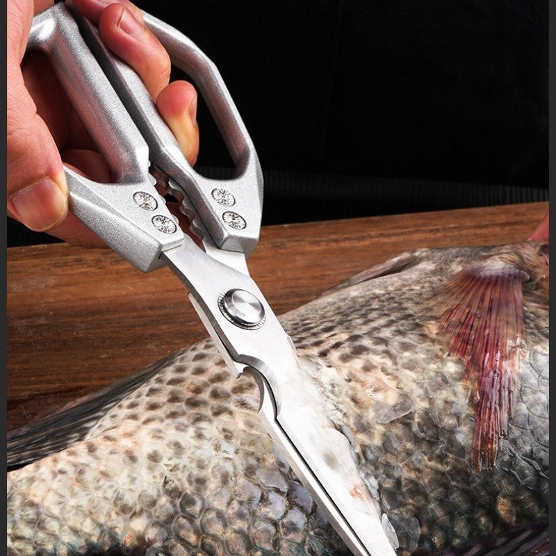 Heavy Duty Sharp Kitchen Scissors Stainless Steel Shears for Fish Chicken & BBQ