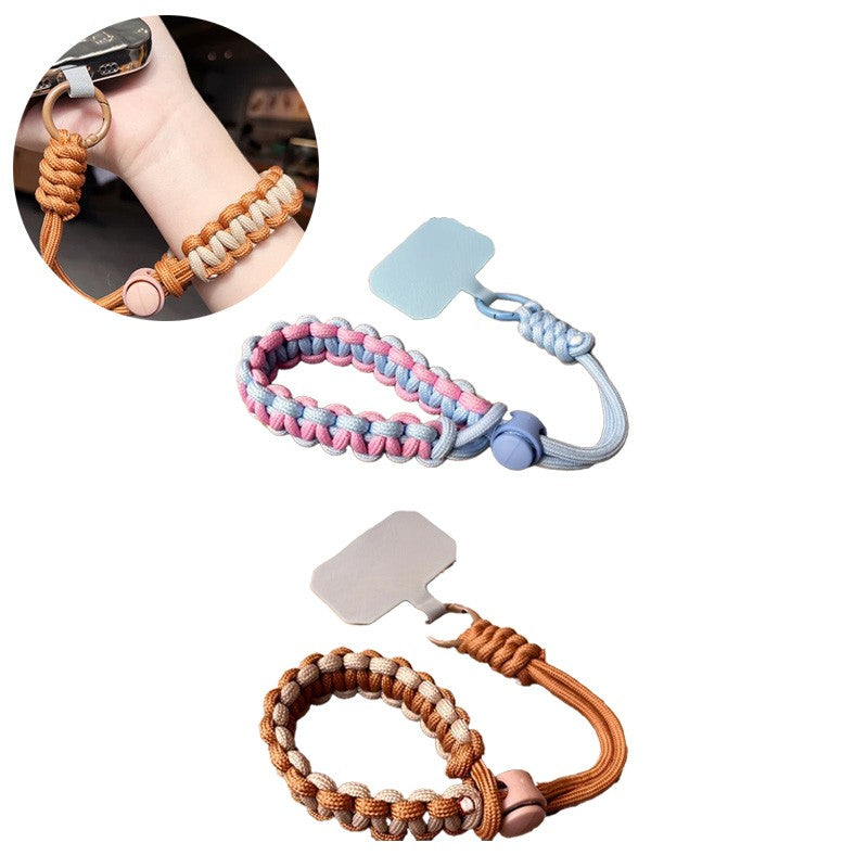 Adjustable Handwoven Mobile Phone Lanyard Universal Wrist Strap Rope For iPhone