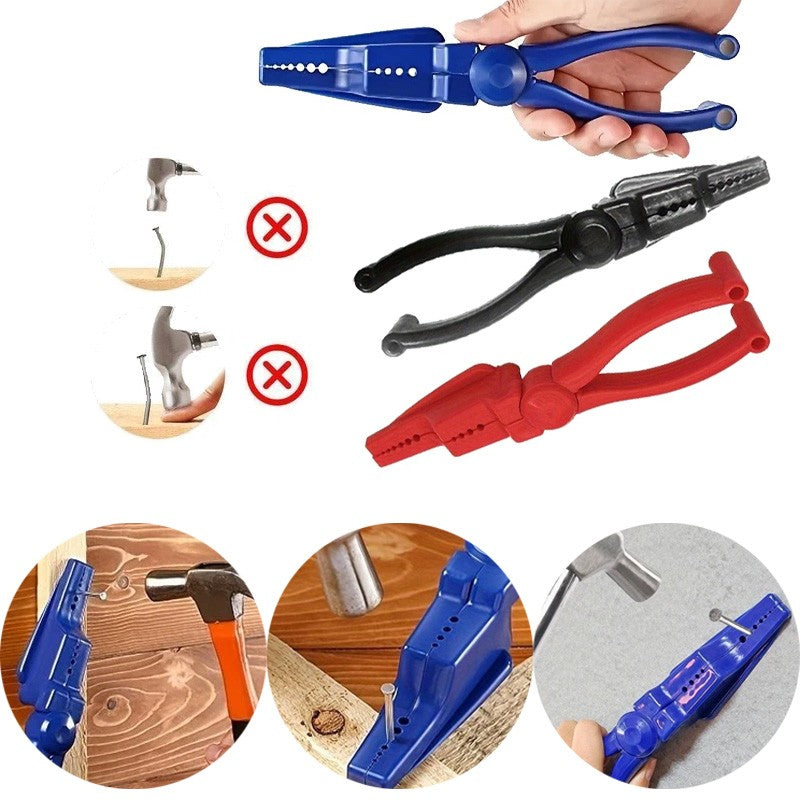 Finger Protective Nail Guide Safety Plastic Pliers Nail Holder for Hammering